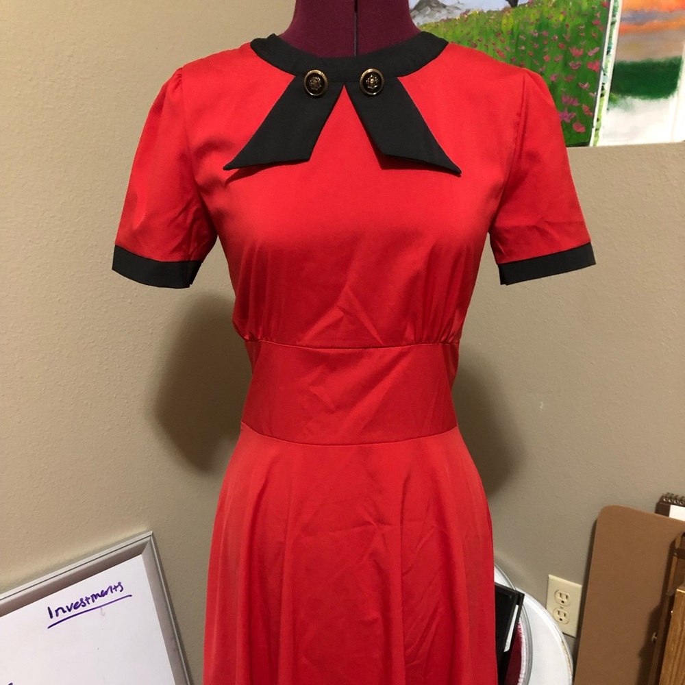 Vintage 1960s red dress